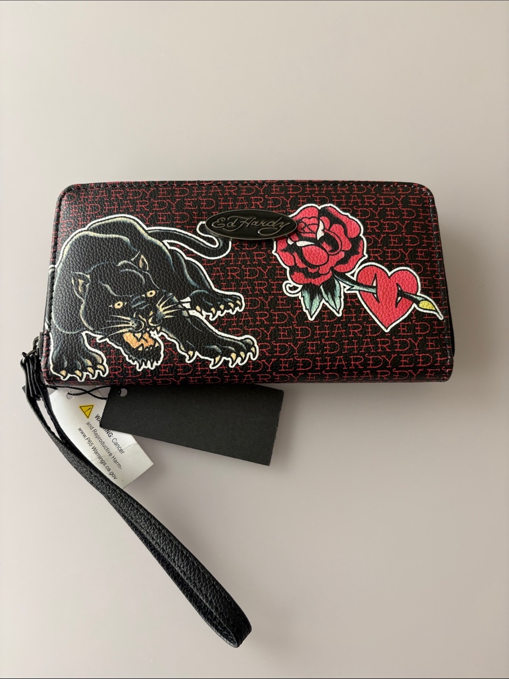 NWT Ed Hardy Black Panther Wallet